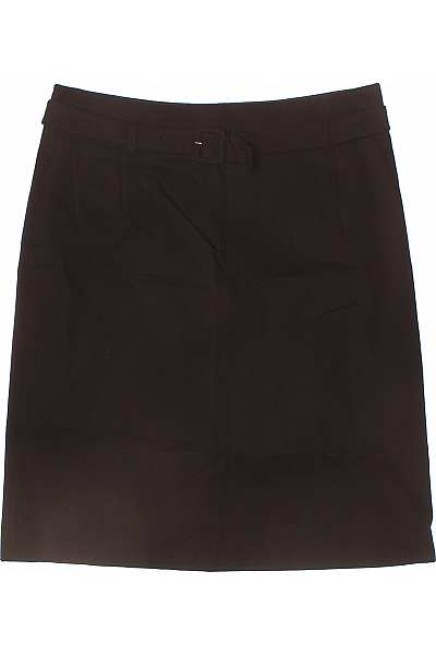 Marc O´Polo Dámská bavlněná pouzdrová sukně business ke kolenům s páskem černá Vel. 38 | Marc O´Polo | obrázek 2