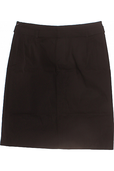 Marc O´Polo Dámská bavlněná pouzdrová sukně business ke kolenům s páskem černá Vel. 38 | Marc O´Polo | obrázek 3