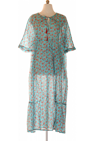 MARINA Dámské šaty s krátkým rukávem boho paisley letní volnočasové bavlněné Vel. 54 | MARINA | obrázek 2