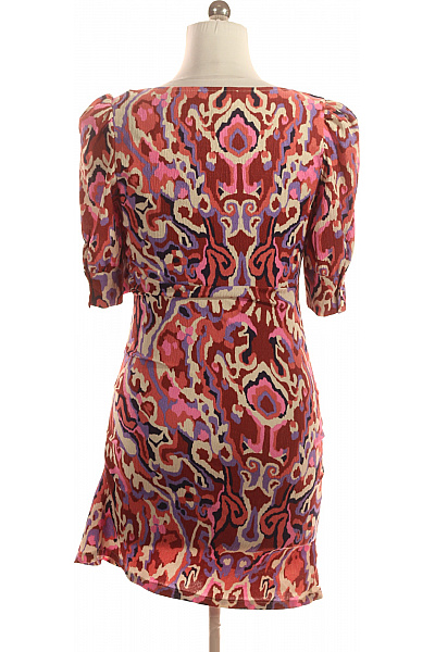 Dámské šaty krátký rukáv barevné retro mini Velikost S | Unimoda | obrázek 3