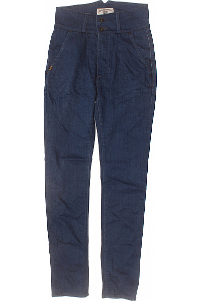 Tiger Of Sweden Dámské Modré Džíny S Vysokým Pasem Rovné Kapsy Velikost 27/32