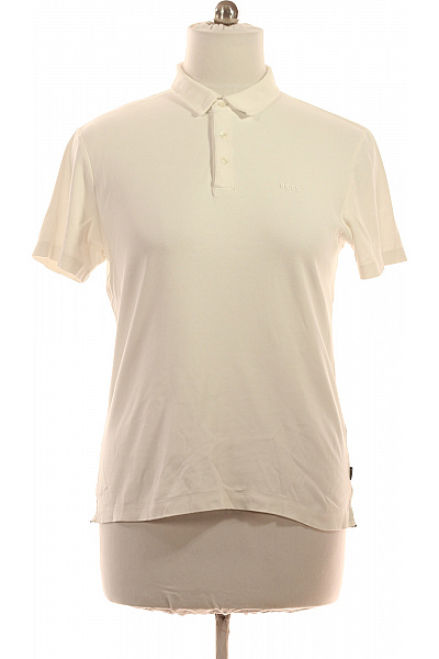 Hugo Boss Pánské Bavlněné Polo Tričko S Krátkým Rukávem Jednobarevné Basic Velikost L