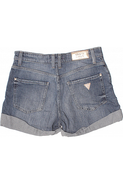 Guess Dámské bavlněné riflové kraťasy modré krátké ležérní s kapsami Velikost 29 | Guess | obrázek 3