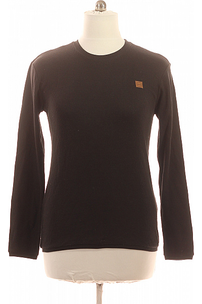 Sublevel Pánské Tričko S Dlouhým Rukávem černé Bavlněné Basic Velikost M