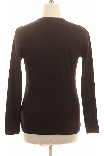 Sublevel Pánské tričko s dlouhým rukávem černé bavlněné basic Velikost M | Sublevel | obrázek 2