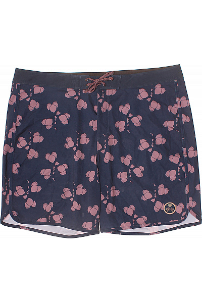Patagonia Pánské Modré Kraťasy S Potiskem Květinové Volnočasové Plážové Vel. DE 38