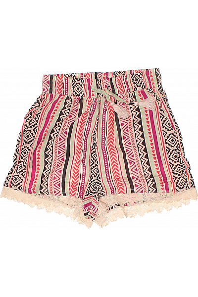 Sublevel Dámské kraťasy volnočasové pruhované s potiskem Velikost XS | Sublevel | obrázek 2