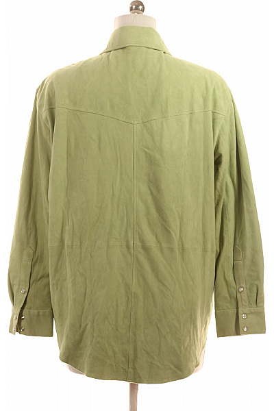 OAKWOOD Zelená semišová košilová bunda oversize moderní Velikost EU M | OAKWOOD | obrázek 3