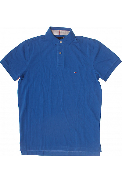 TOMMY HILFIGER Pánské modré polo tričko s krátkým rukávem Velikost XS | TOMMY HILFIGER | obrázek 2