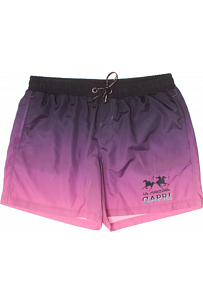 La Martina Pánské Plavecké Kraťasy S Potiskem Vel. L