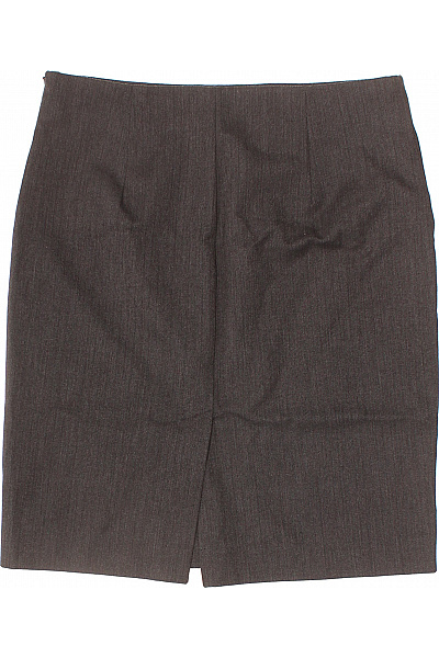 BENETTON Dámská business pouzdrová sukně ke kolenům rovná hnědá Vel. 40 | BENETTON | obrázek 3