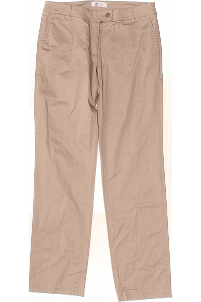 SAND Dámské bavlněné kalhoty volnočasové béžové rovné s kapsami Vel. EU 36 | SAND | obrázek 2