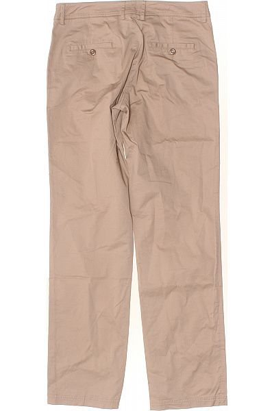 SAND Dámské bavlněné kalhoty volnočasové béžové rovné s kapsami Vel. EU 36 | SAND | obrázek 3