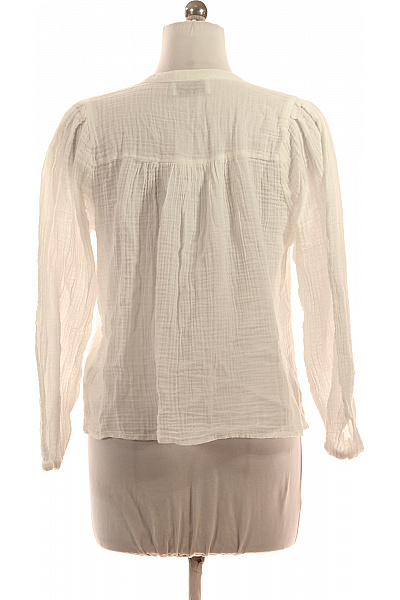 neo noir Dámská halenka s dlouhým rukávem bílá mušelínová volná Vel. EU 40 | neo noir | obrázek 3