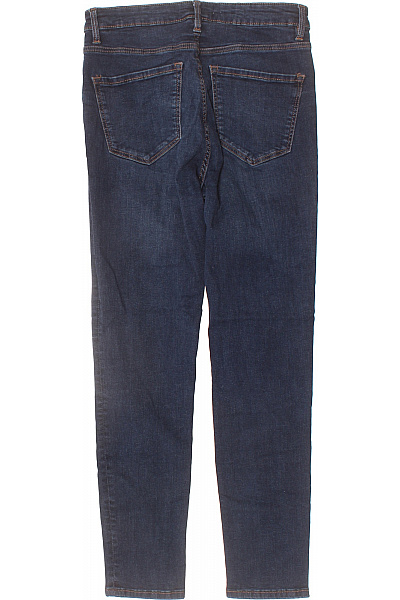 MANGO Dámské tmavě modré strečové skinny džíny s vysokým pasem Vel. 38 | MANGO | obrázek 2