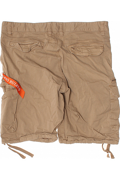 Poolman Pánské bavlněné khaki cargo kraťasy volnočasové ležérní se zipem Velikost 34 | Poolman | obrázek 2