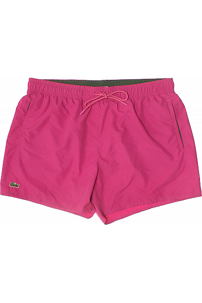LACOSTE Růžové Sportovní Kraťasy S Kapsami A Gumou V Pase Vel. EU L