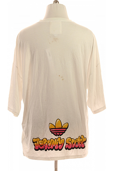 ADIDAS Dámské tričko s krátkým rukávem a potiskem oversize bílé Vel. XXL | ADIDAS | obrázek 2