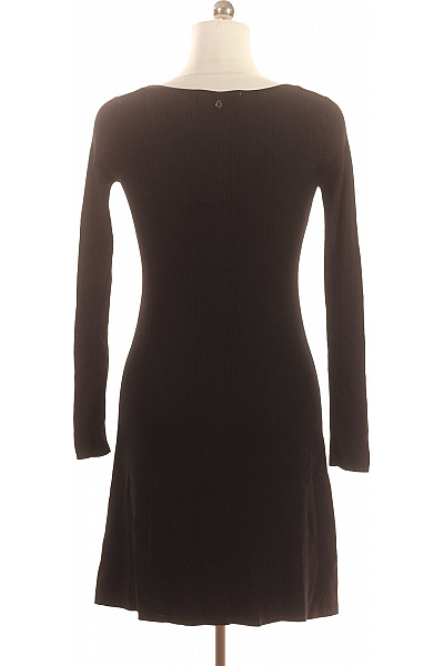 Guess dámské šaty černé žebrované s dlouhým rukávem elegantní Vel. EU M | Guess | obrázek 2