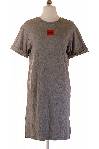 Hugo Boss šaty Tričkové Krátké S Krátkým Rukávem šedé Vel. XS