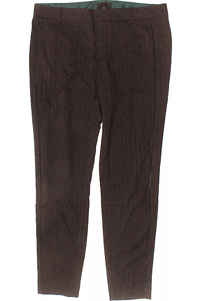 PULZ JEANS Dámské Hnědé Pruhované Polyesterové Oblekové Cigaretové Kalhoty Elegantní Velikost EU 42 | PULZ JEANS | obrázek 2