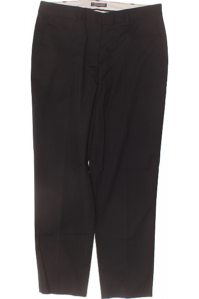 TOMMY HILFIGER Dámské Polyesterové Oblekové černé Rovné Dlouhé Elegantní Kalhoty Velikost 10