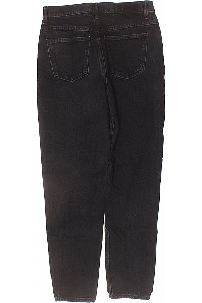 MANGO Dámské bavlněné černé džíny volné vintage s vysokým pasem Vel. 34 | MANGO | obrázek 2