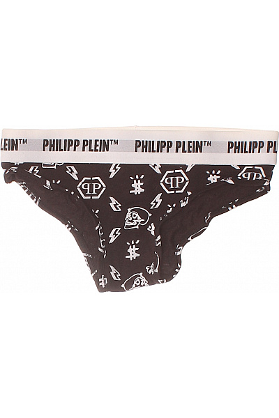 PHILLIP PLEIN dámské kalhotky bavlněné černé s potiskem lebek Velikost S | PHILLIP PLEIN | obrázek 2