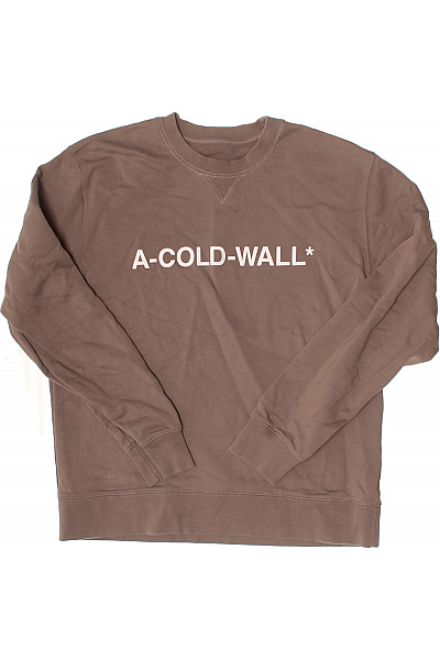 A-COLD-WALL Pánská Mikina Bez Kapuce S Potiskem A-COLD-WALL* Hnědá Vel. EU L