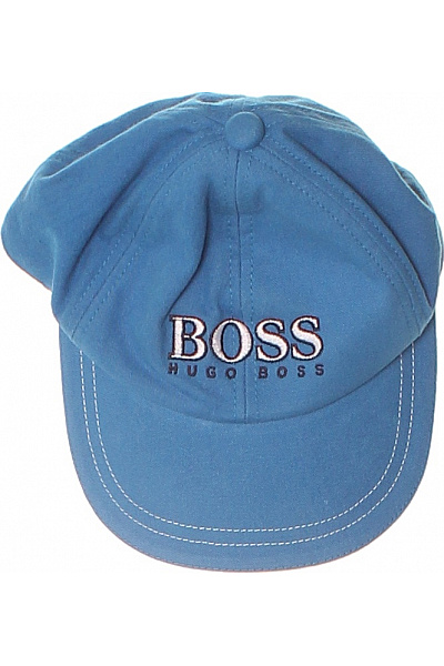 Hugo Boss Modrá Bavlněná Kšiltovka S Logem