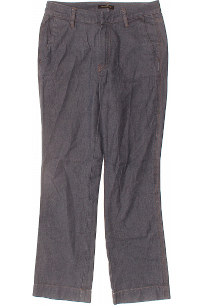 massimo dutti Dámské tmavě modré rifle rovné volnočasové s kapsami Vel. 34 | massimo dutti | obrázek 2