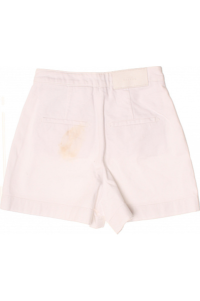 7 for all mankind Bílé bavlněné námořnické šortky s vysokým pasem volnočasové Velikost 23 | 7 for all mankind | obrázek 2