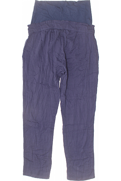 mama licious Dámské bavlněné kalhoty volnočasové modré s kapsami Vel. L | mama licious | obrázek 2