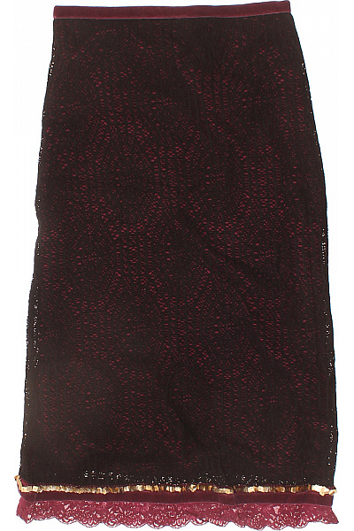 Karen Millen Dámská černá červená krajková pouzdrová sukně elegantní večerní dlouhá Vel. 10 | Karen Millen | obrázek 3