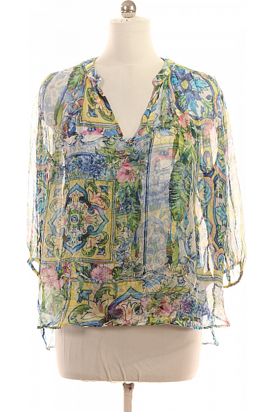 Princess Goes Hollywood Dámská halenka s potiskem a výstřihem do V, volná, průsvitná, jarní, boho Velikost M | Princess Goes Hollywood | obrázek 2