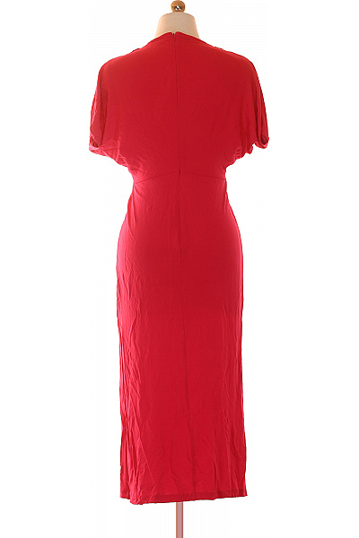 DIANE von FURSTEBERG dámské červené zavinovací šaty s krátkým rukávem Vel. S | DIANE von FURSTEBERG | obrázek 2