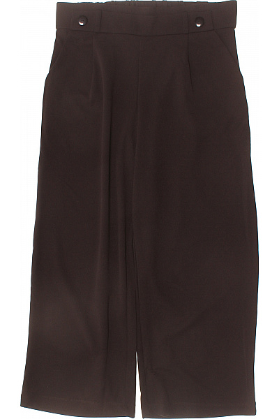 ONLY Dámské hnědé široké kalhoty s kapsami elegantní volnočasové Vel. XL | ONLY | obrázek 2