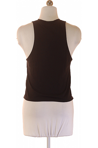 dámské černé tričko bez rukávů s potiskem Velikost xs | Unimoda | obrázek 2