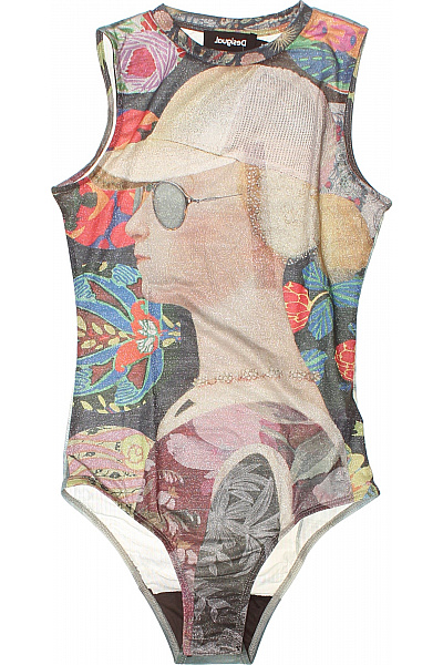 DESIGUAL dámské body barevné květinové potisk Velikost S | DESIGUAL | obrázek 2