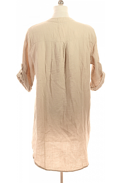 Zwillingsherz dámské mušelínové šaty béžové volnočasové letní Vel. U | Zwillingsherz | obrázek 2