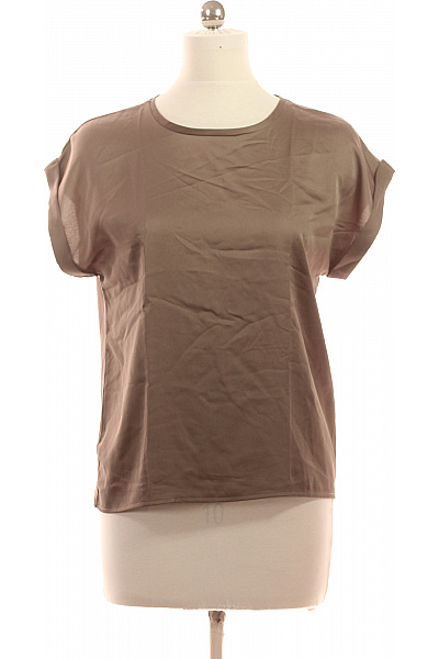 VILA Dámské tričko s krátkým rukávem jednobarevné polyesterové Velikost 40 | VILA | obrázek 2