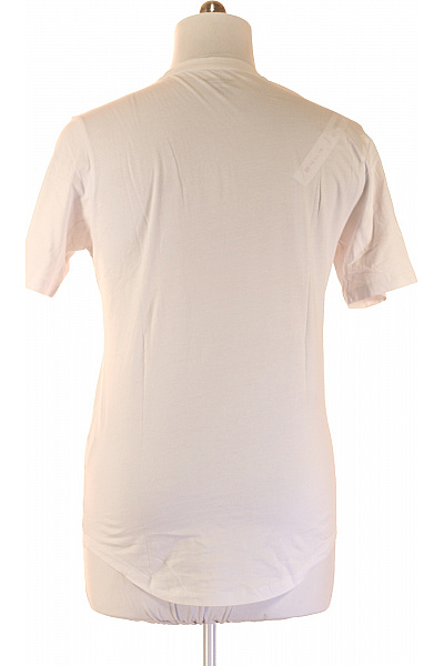 JACK & JONES Pánské tričko s krátkým rukávem bílé basic asymetrické bavlněné Velikost L | JACK & JONES | obrázek 2