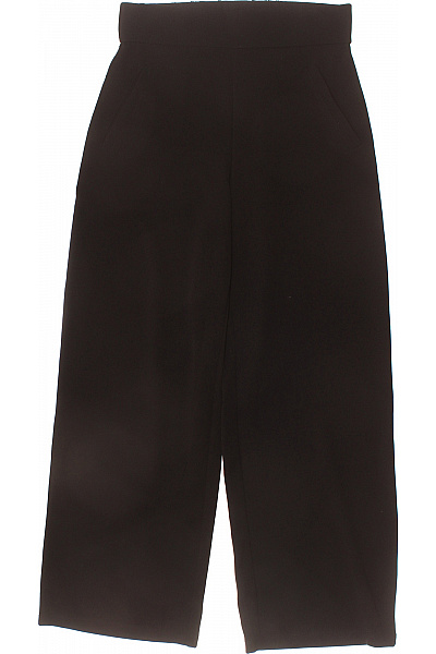 ONLY Dámské černé široké Kalhoty S Kapsami Volnočasové Polyesterové Vel. S