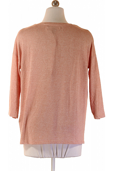 VERO MODA dámský růžový svetr s výstřihem do V pletený basic Velikost s | VERO MODA | obrázek 2