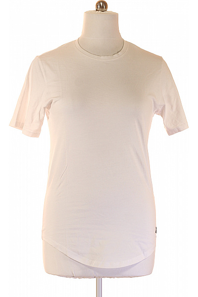 JACK & JONES Pánské tričko s krátkým rukávem bílé basic bavlněné jednobarevné Velikost L | JACK & JONES | obrázek 2