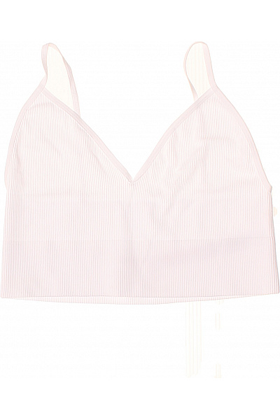 ONLY Růžový crop top bezešvá trojúhelníková podprsenka na doma Vel. M/L | ONLY | obrázek 2