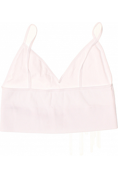 ONLY Růžový crop top bezešvá trojúhelníková podprsenka na doma Vel. M/L | ONLY | obrázek 3
