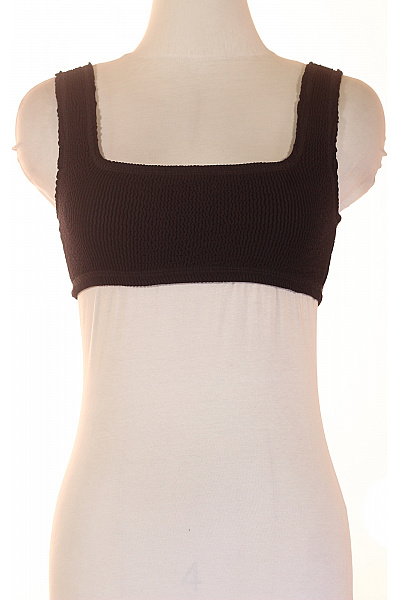 černé žebrované plavky crop top Vel. S | Unimoda | obrázek 2