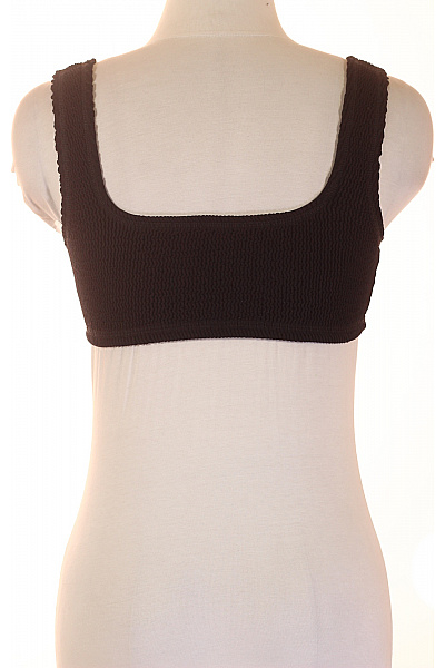 černé žebrované plavky crop top Vel. S | Unimoda | obrázek 3