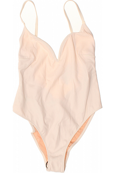 Dámské jednodílné plavky béžové sexy vykrojené Velikost M | Unimoda | obrázek 2